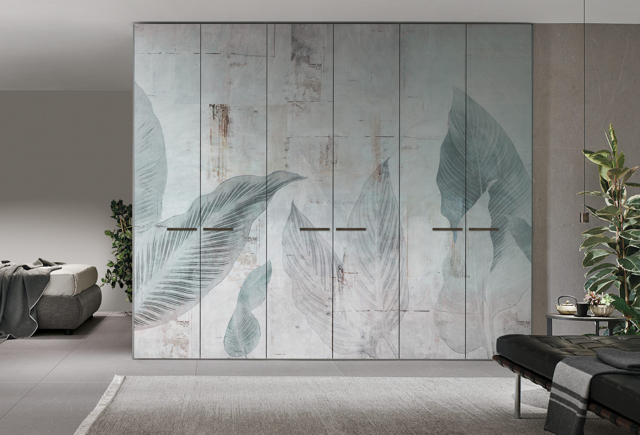 Designer wallpaper for wardrobes Caos Creativo