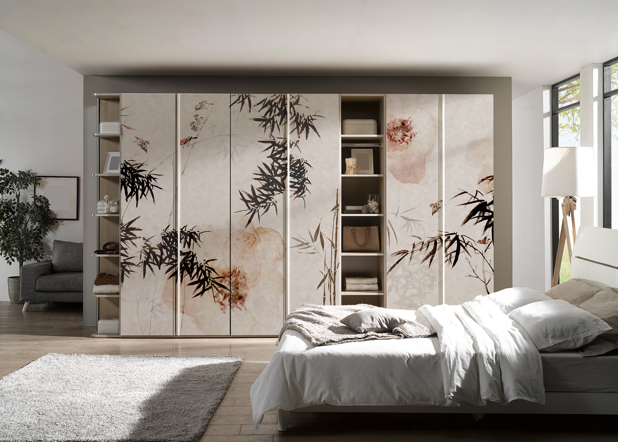 Designer wallpaper for wardrobes Caos Creativo