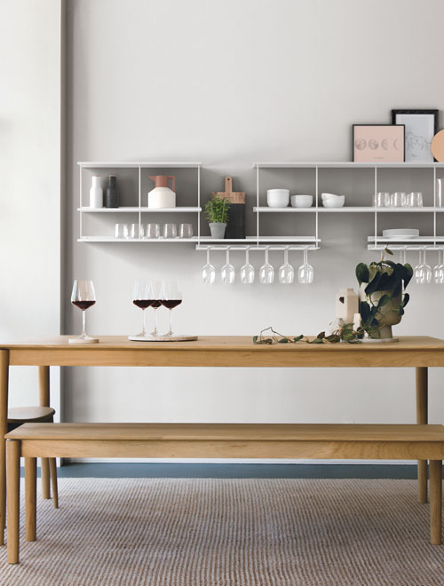 sistema modulare ripiani cucina